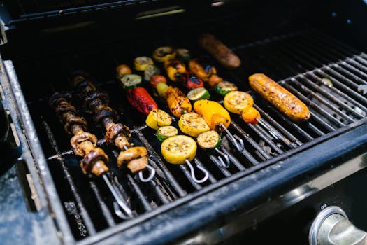 grilled vegetable skewers