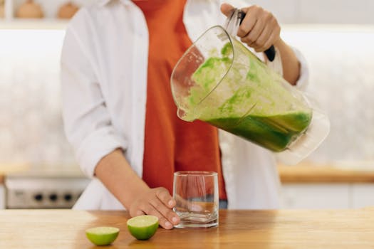 smoothie ingredients on a table