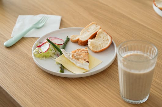 nutrition plate with balanced diet