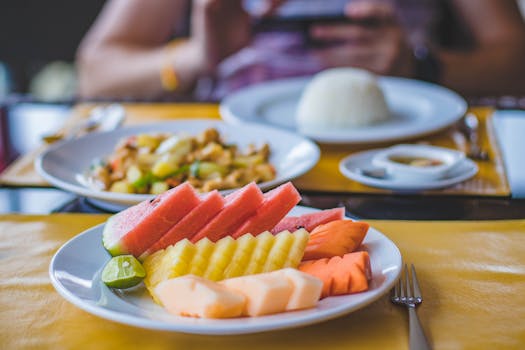 colorful fruit platter