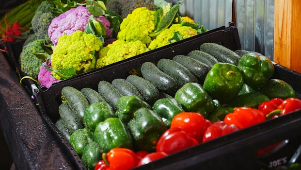 colorful produce display