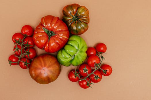 variety of fruits and vegetables