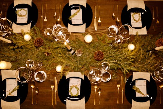 mindful dinner setting