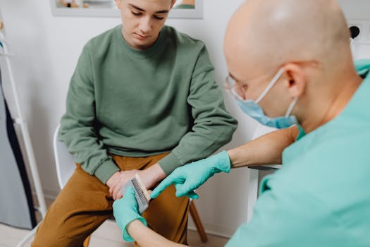 A doctor discussing supplement choices with a patient