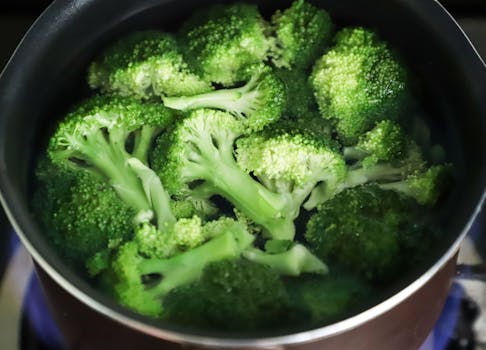 steamed vegetables with nutritional yeast